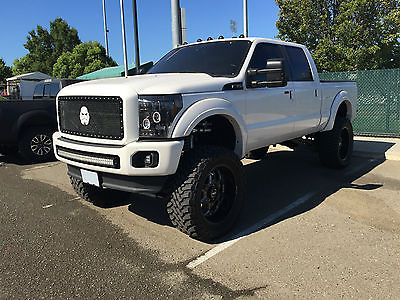Ford : F-350 Super Duty Lariat Crew Cab 6.7L 4WD $35k UPGRADES 4 wd diesel 8 lift 40 toyo excellent condition 53 900 miles