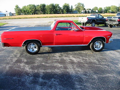 Chevrolet : El Camino black leather 1966 chevrolet elcamino immaculate red 35712 miles