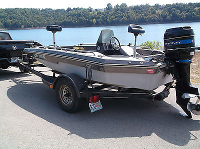 1979 Champion Bass Boat with 80 hp Mercury and Trailer