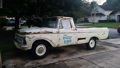 Ford : F-100 2 door truck 1962 ford f 100 unibody 223 truck automatic drives runs classic vintage