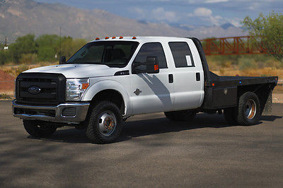Ford : F-350 MONEY BACK GUARANTEE 2012 ford f 350 diesel 4 x 4 flat bed work crew cab door 6.7 l f 350 f 250 inspected