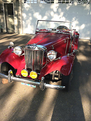 MG : T-Series Base Red 2 door 1953 mg duchess convertible red vintage replica