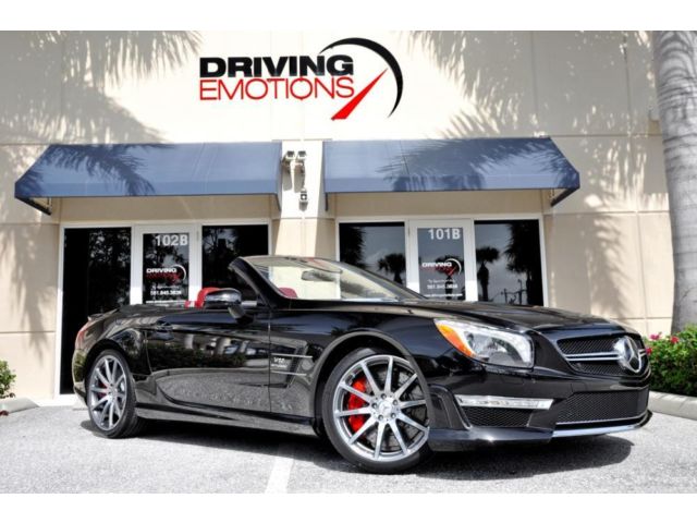 Mercedes-Benz : SL-Class SL65 AMG V12 2013 mercedes sl 65 amg black red low miles red calipers distronic airscarf