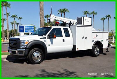 Ford : Other XL Service Body & Crane 2015 f 550 4 wd diesel extended cab caseco service body stellar 7621 crane 15 p 516
