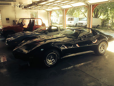 Chevrolet : Corvette coupe 77 corvette 90 000 miles new paint carpets exhaust radiator and fuel pump