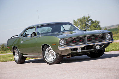 Plymouth : Barracuda 1970 cuda 340 4 speed rotisserie restored 3 owner car