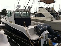 2012 2901 STRIPER 29FT WALKAROUND FISHING BOAT W/ DUAL YAMAHA 250HP FOURSTROKES