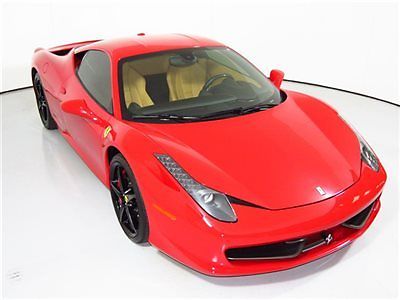 Ferrari : 458 2dr Coupe 13 ferrari 458 italia carbon steering wheel w led s power seats ipod sat radio