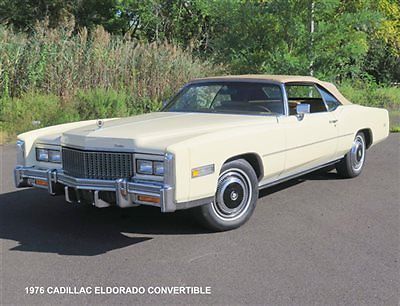 Cadillac : Eldorado classic car new interior factory air 500 V8 Automatic