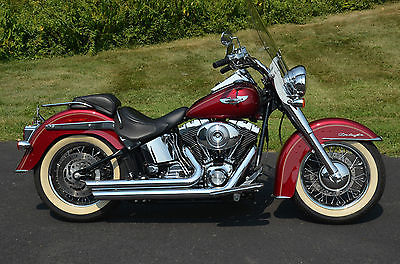 Harley-Davidson : Softail 2005 harley davidson heritage softail deluxe flstni chrome front end many extras