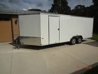 USCARGO Ameralite 8.5 x 24, Aluminum enclosed car trailer , no wood , vee nse