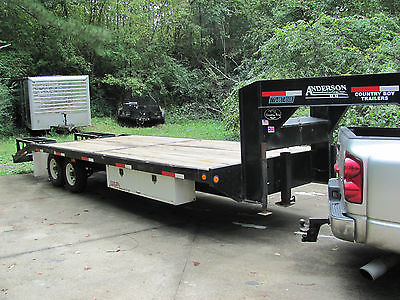 ANDERSON 25 FT GOOSE-NECK TRAILER WITH 9000# WINCH
