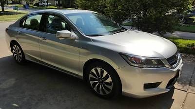 Honda : Accord EX-L 2014 honda accord hybrid ex l silver excellent condition