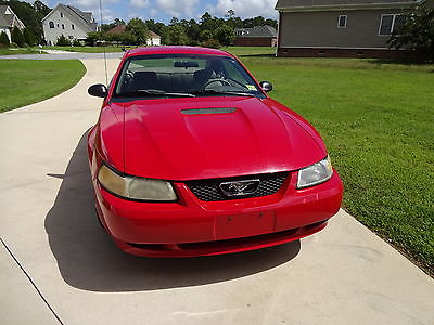 Ford : Mustang 35TH Anniversary Edition 1999 red 2 dr 5 speed manual trans fair condition original owner many new parts