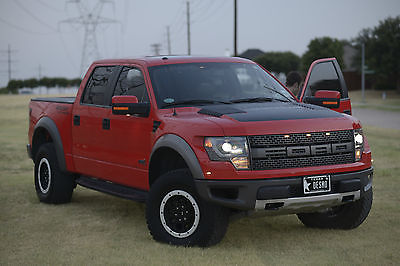 Ford : F-150 SVT Raptor Crew Cab Pickup 4-Door 2013 svt raptor race red factory roush package crew cab extended warranty