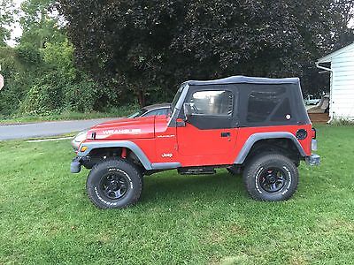 Jeep : Wrangler Base Sport Utility 2-Door 1997 jeep wrangler yj red soft top convertible lifted bfg 4 x 4 automatic