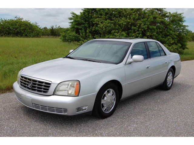 Cadillac : DeVille 4dr Sdn LOW MILES 03 DEVILLE LEATHER CD CHANGER CHROME WHEELS HEATED SEATS SUNROOF