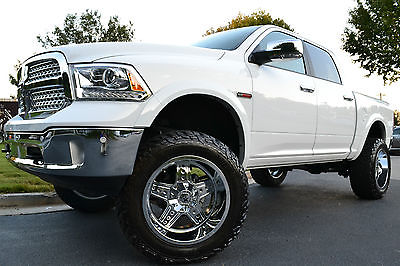 Ram : 1500 Laramie Crew Cab Pickup 4-Door 2015 ram ecodiesel 4 x 4 crew laramie loaded 8 inch lift 22 x 12 rbp wheels 37 s