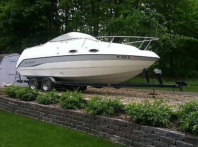 Well maintained 24ft powerboat that has a camper package with 260hp Mercruiser