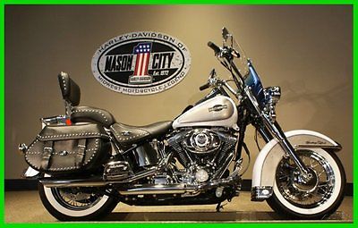 Harley-Davidson : Softail 2008 flstc heritage softail classic white gold pewter pearl watch our video