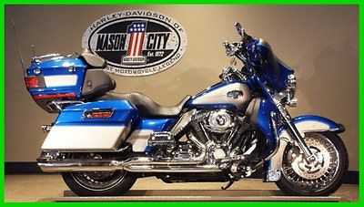 Harley-Davidson : Touring 2009 flhtcu electra glide ultra classic flame blue pewter pearl see our video