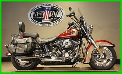 Harley-Davidson : Softail 2009 harley davidson flstc heritage softail classic red hot gold see our video