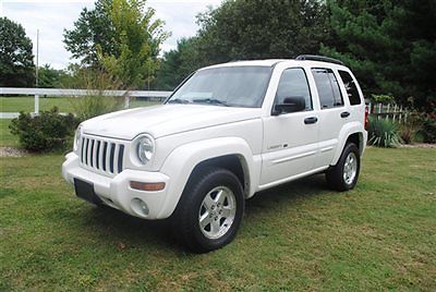 Jeep : Liberty 4dr Limited 4WD 2002 jeep liberty 4 x 4 limited v 6 nice white look warranty wow