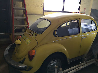 Volkswagen : Beetle - Classic Super Beetle Good running  1974 Yellow Volkswagen Beetle