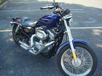 Harley-Davidson : Sportster 2006 harley sportster 883 xll cobalt blue with 8 418 miles v h pipes