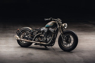 Harley-Davidson : Sportster Harley Davidson Sportster Custom Bobber By Bobberpros Vintage Style Rat Bike