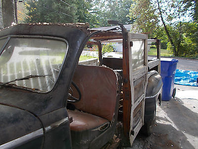 Ford : Other 1947 or 1948 ford superdeluxe 6 woody station wagon with spare tire holder
