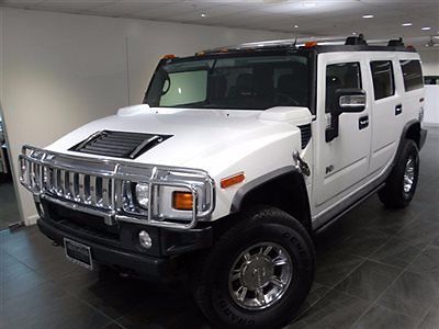 Hummer : H2 4dr Wagon 4WD SUV 2006 hummer h 2 awd nav rear camera 3 rd row 2 tvs moonroof heated sts grille guard