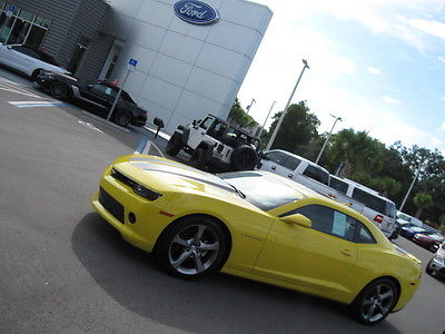 Chevrolet : Camaro RS Coupe 2-Door 2014 camaro rs coupe 2 door 3.6 l v 6 auto leather florida sunroof low miles