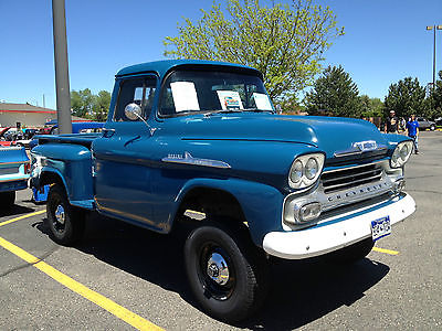 Chevrolet : Other Pickups 3154 1958 chevrolet pickup with factory installed napco 4 x 4 system