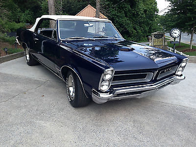 Pontiac : GTO Black 1965 pontiac gto convertible