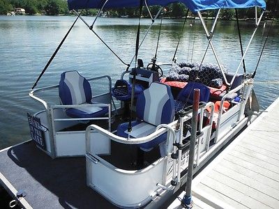 SweetWater 16ft Pontoon Boat + Johnson 9.9 hp engine & 2003 Load Rite Trailer