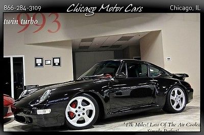 Porsche : 911 2dr Coupe 1997 porsche 911 993 twin turbo black red only 17 k mls highly optioned perfect