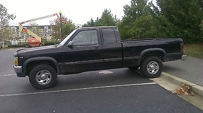 Dodge : Dakota SLT 1996 black dodge dakota slt truck
