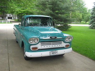 Chevrolet : Other Pickups Apache Fleetside 1958 chevy pickup apache fleetside 3200 longbed