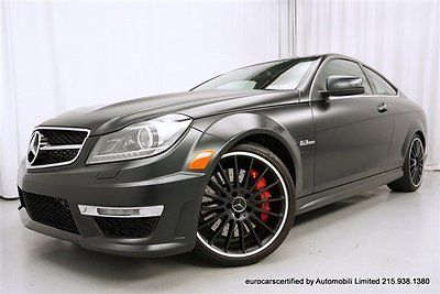 Mercedes-Benz : C-Class C63 AMG Edition 1 2012 mercedes benz c 63 amg edition one ultra rare only 3500 miles new
