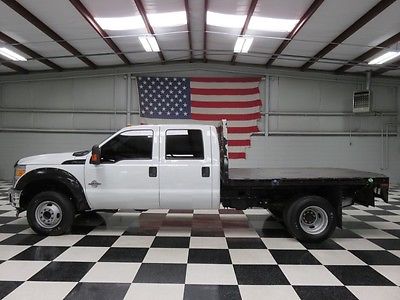 Ford : F-350 XL 4x4 Diesel Dually White Crew Cab 6.7 Power Stroke Warranty Financing New Tires Flatbed All Power