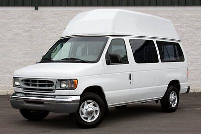 Ford : E-Series Van white 2002 ford e 250 wheelchair handicap van with ricon power lift