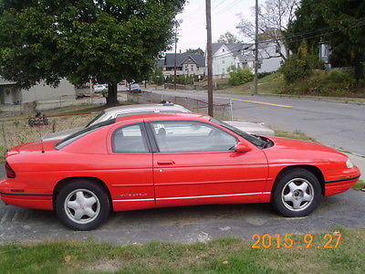 Chevrolet : Monte Carlo Chevy Monte Carlo 1998-Red(no dents-no scratches)-93,900 mi-engine NOT running