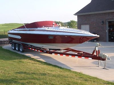 Unique British FALCON ROYALE 36 ft. – Offshore Power Boat – With Trailer