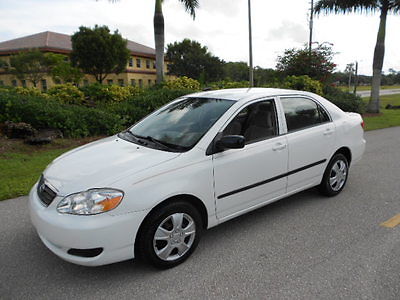 Toyota : Corolla RUST FREE-ACCIDENT FREE FLORIDA COROLLA! BEAUTIFUL FLORIDA 2008 TOYOTA COROLLA CE  RUST AND ACCIDENT FREE! GREAT RECORDS!