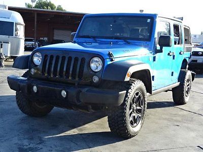 Jeep : Wrangler Unlimited Willys Wheeler 4WD  2014 jeep wrangler unlimited willys wheeler 4 wd salvage fixer must see l k