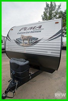 New 2016 Puma Canyon Cat 27RBSC Travel Trailer Outside Kitchen Bunk Beds Rv Camp