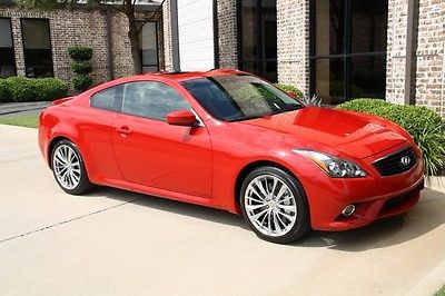 Infiniti : G37 Sport Coupe Vibrant Red Sport Premium Navigation Automatic Rear Spoiler Texas One Owner Nice