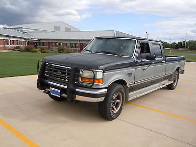 Ford : F-350 XLT Crew Cab Pickup 4-Door 1995 ford f 350 single wheel rear axle crew cab goose neck and receiver hitch