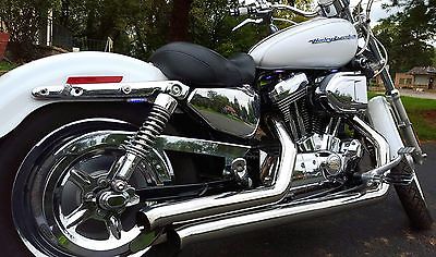 Harley-Davidson : Sportster 2006 harley davidson sportster xl 1200 custom pearl white chrome lots of xtras